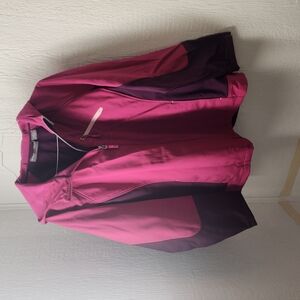 Vibrant Pink and Purple Ski Jacket